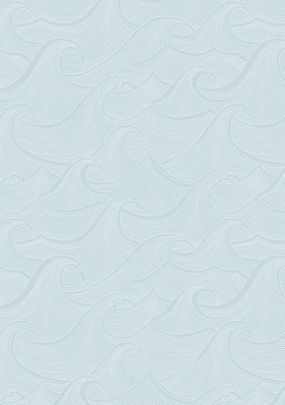 waves two tone wallpaper lingua franca seaglass