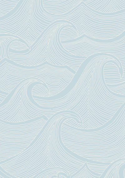 waves two tone wallpaper lingua franca seaglass