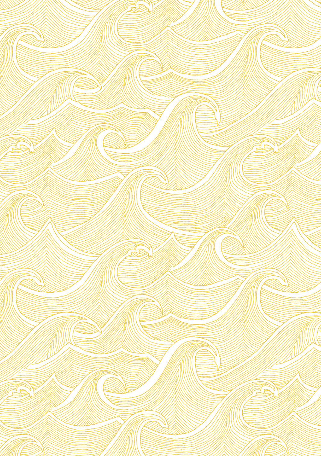 waves-wallpaper-lingua-franca-gold-on-white