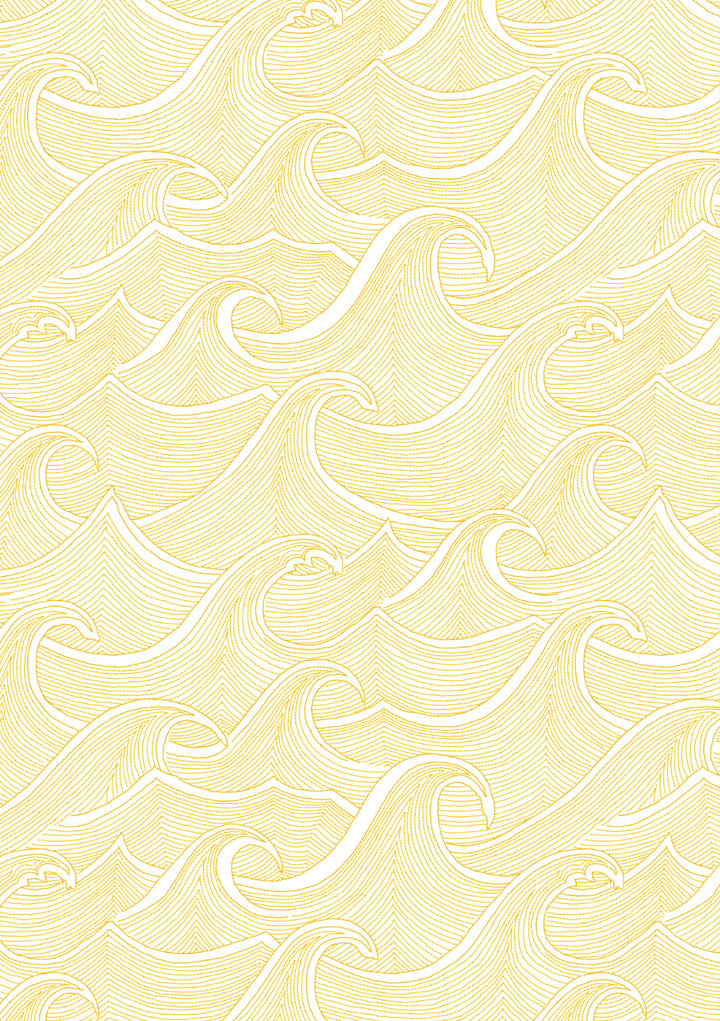 waves-wallpaper-lingua-franca-gold-on-white