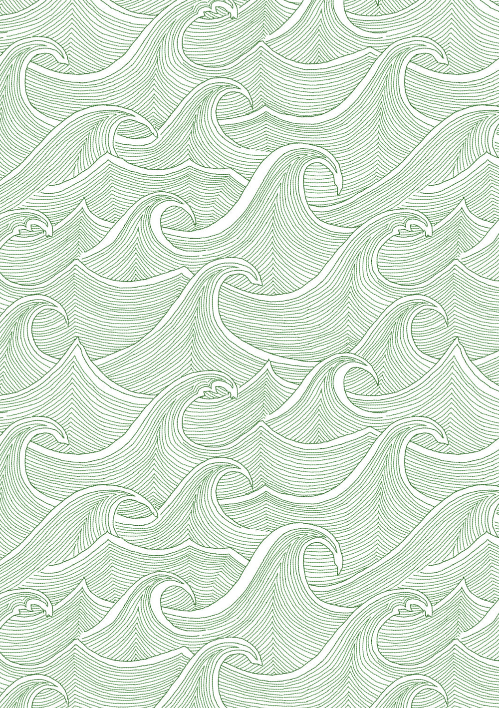 waves-wallpaper-lingua-franca-green-on-white