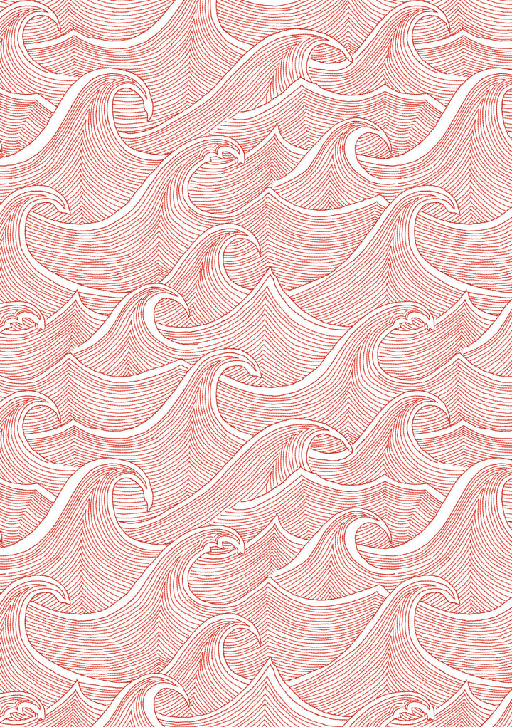 waves-wallpaper-lingua-franca-red-on-white