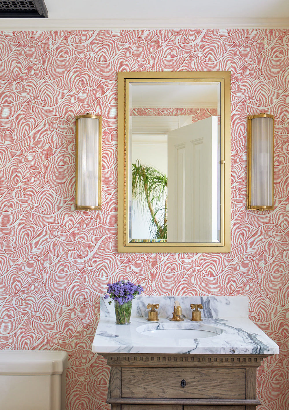 waves-wallpaper-lingua-franca-red-on-white