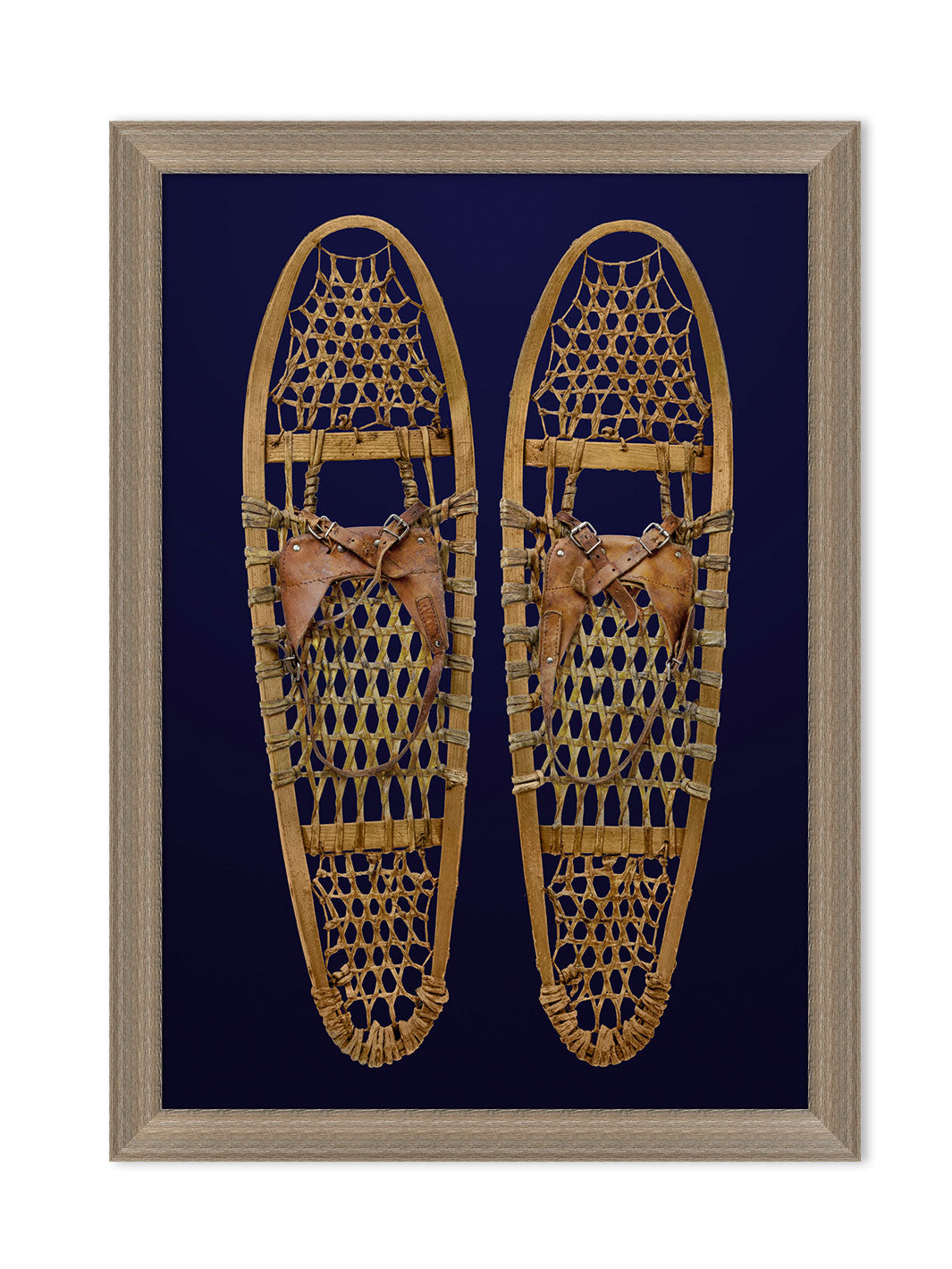 'Wooden Snow Shoes 1' by Nathan Turner Framed Art