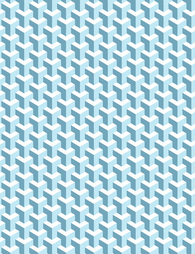 'Y Not' Wallpaper by Wallshoppe - Baby Blue / Seaside