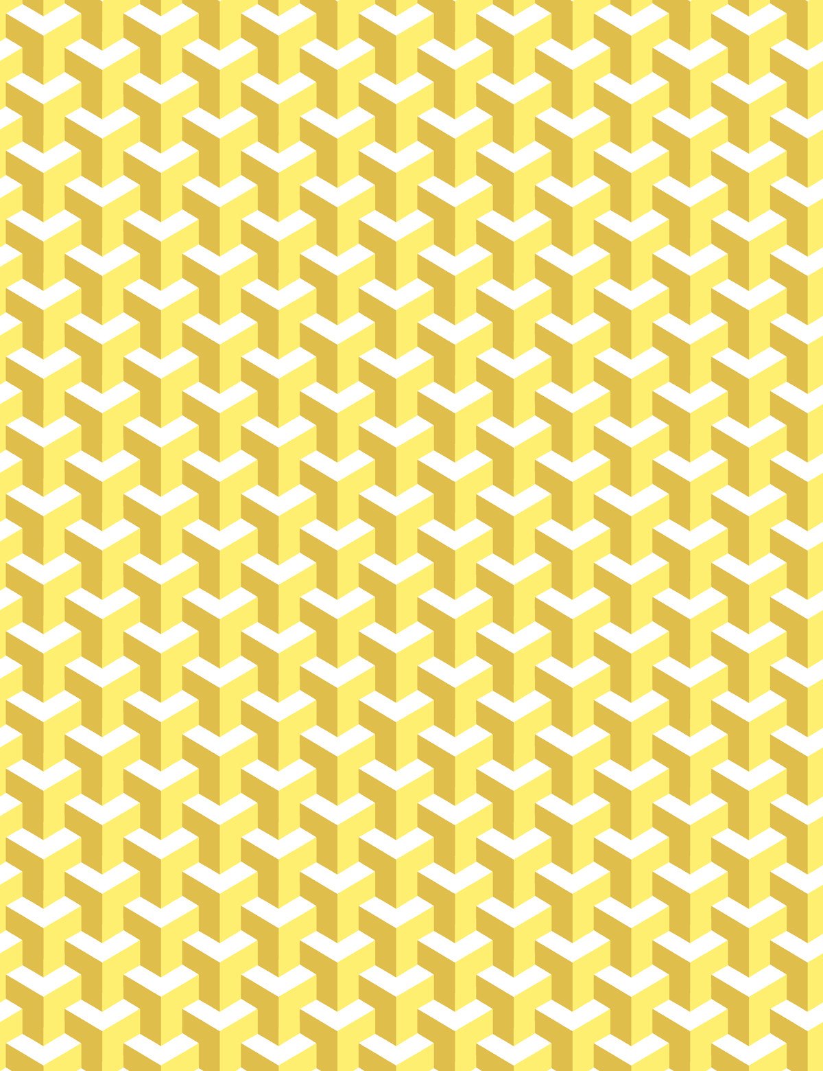 'Y Not' Wallpaper by Wallshoppe - Yellow / Mustard