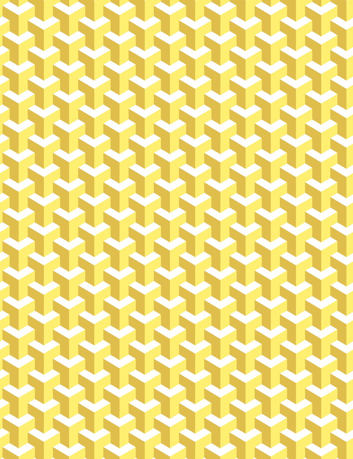 'Y Not' Wallpaper by Wallshoppe - Yellow / Mustard