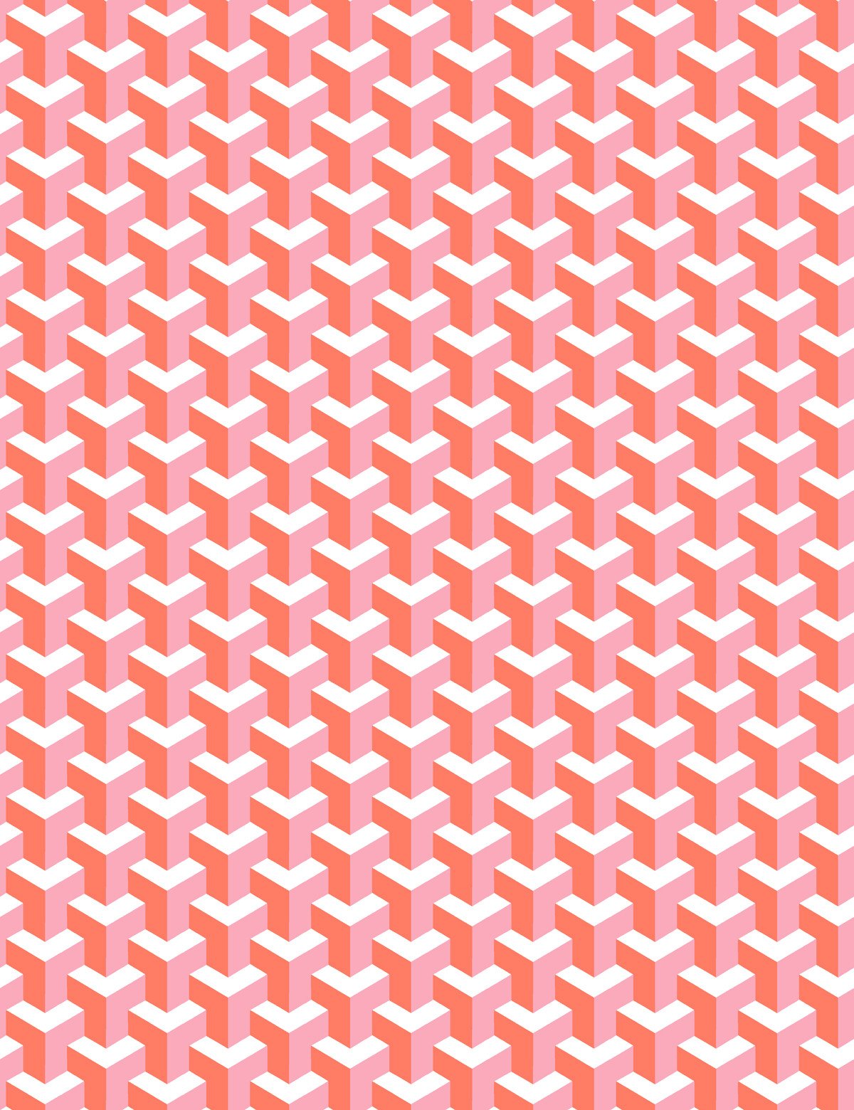 'Y Not' Wallpaper by Wallshoppe - Retro Red / Bubble Gum