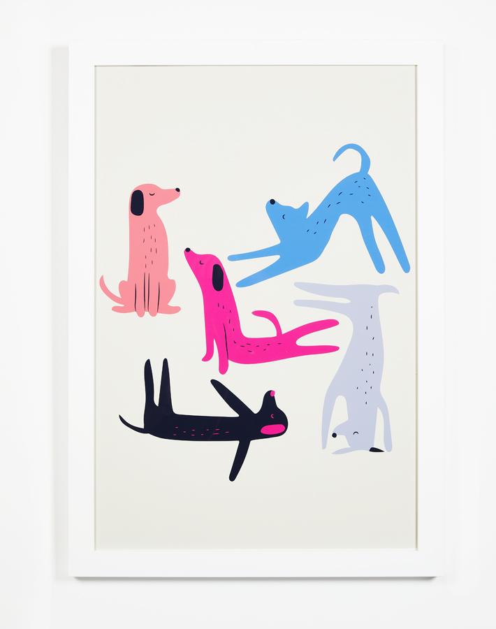 Artshoppe Yoga Dogs by Tea Collection