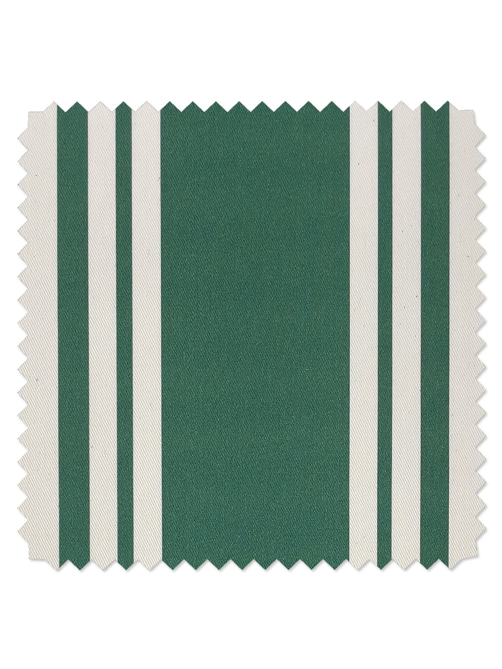 fabric by the yard yorkshire stripe green on organic twill