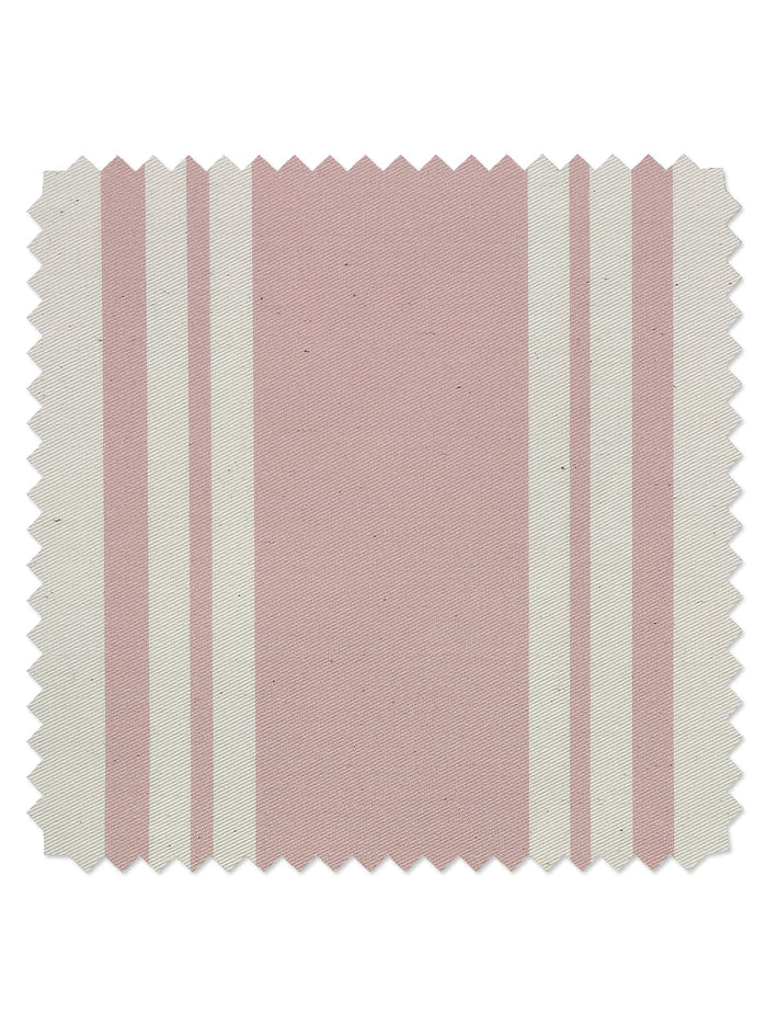 'Yorkshire Stripe' Organic Twill Fabric by Wallshoppe - Ballet Slipper