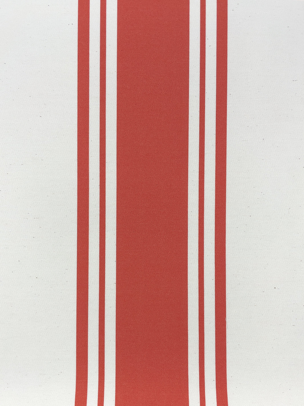 fabric by the yard yorkshire stripe red on organic twill