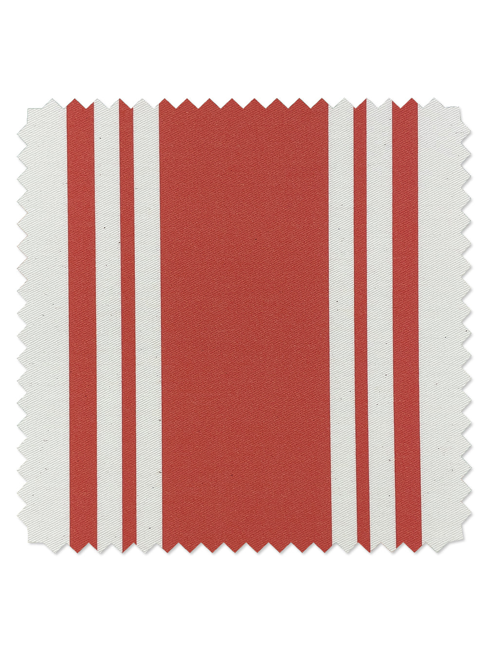 fabric by the yard yorkshire stripe red on organic twill