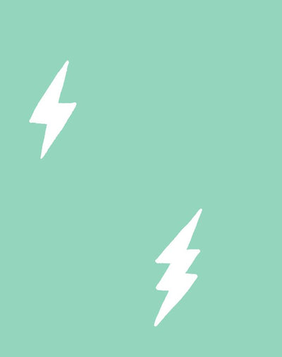 'Zeus Lightning' Wallpaper by Tea Collection - Caribbean