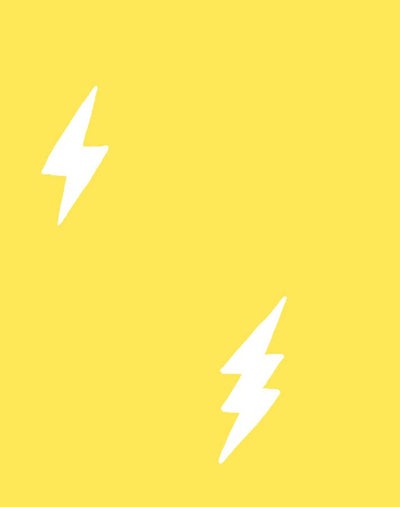 'Zeus Lightning' Wallpaper by Tea Collection - Daffodil
