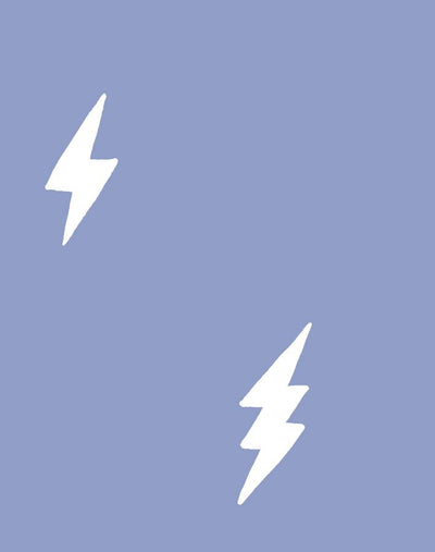 'Zeus Lightning' Wallpaper by Tea Collection - Violet