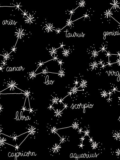 zodiac wallpaper by lingua franca black