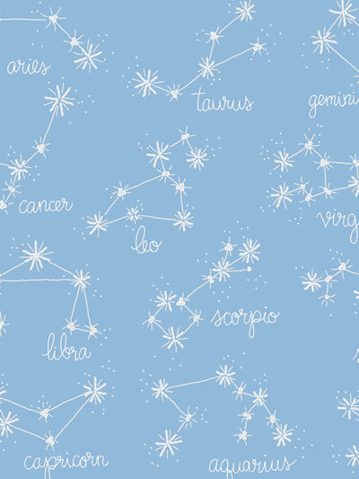 'Zodiac' Wallpaper by Lingua Franca- Blue