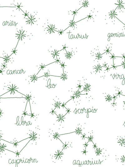 'Zodiac' Wallpaper by Lingua Franca- Green