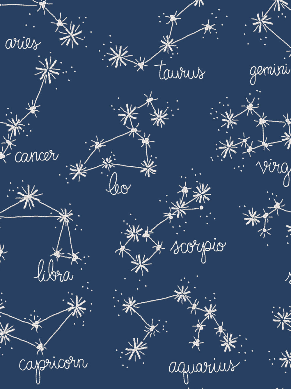 zodiac-wallpaper-by-lingua-franca-midnight-blue