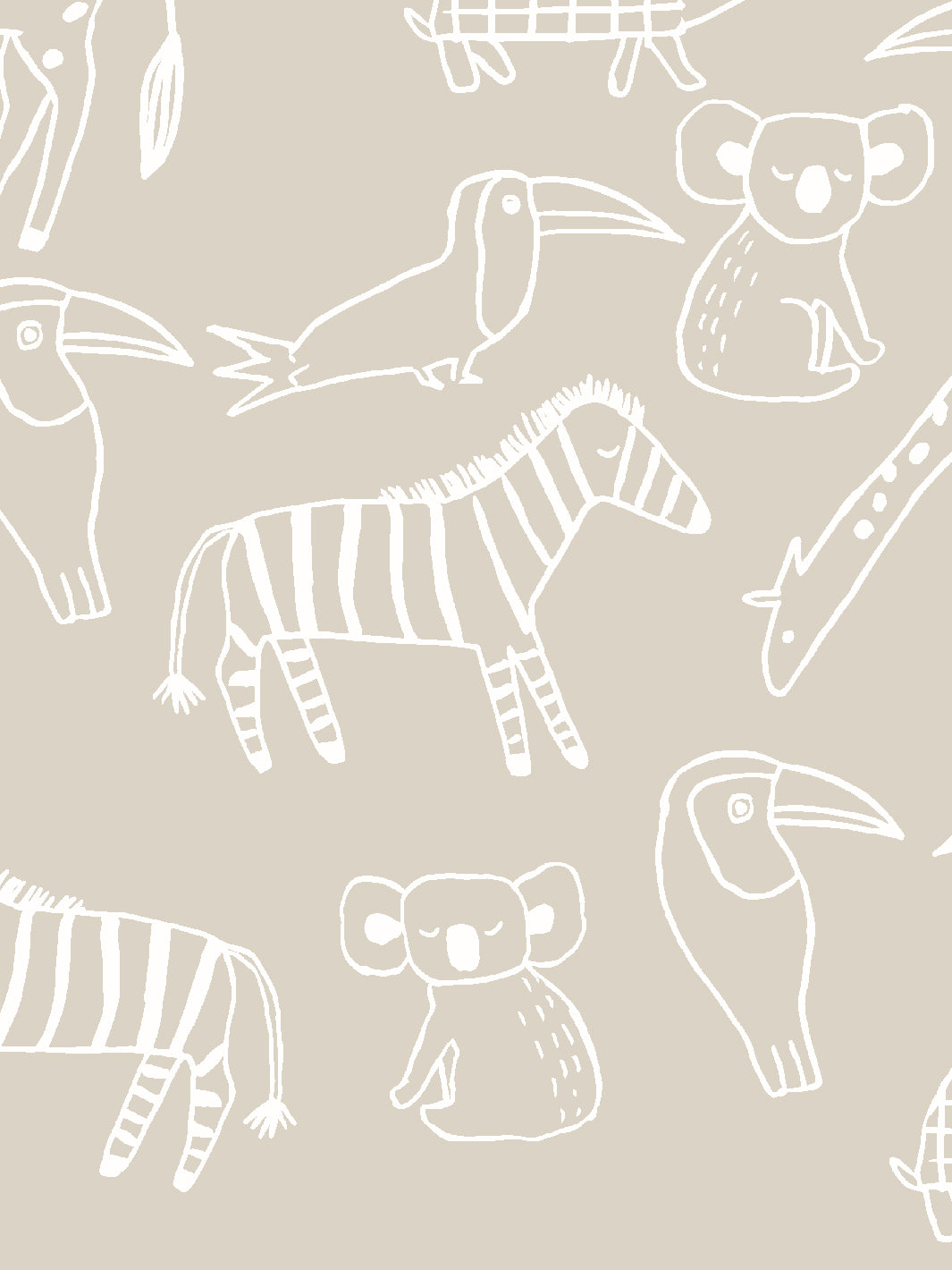 zoo-party-wallpaper-by-tea-collection-taupe
