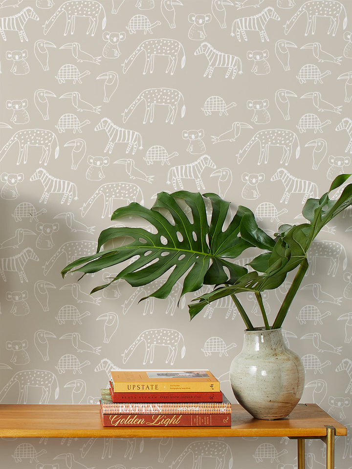 zoo-party-wallpaper-by-tea-collection-taupe