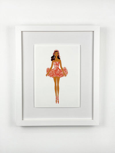 'Barbie™ Vintage Ballerina Framed Art