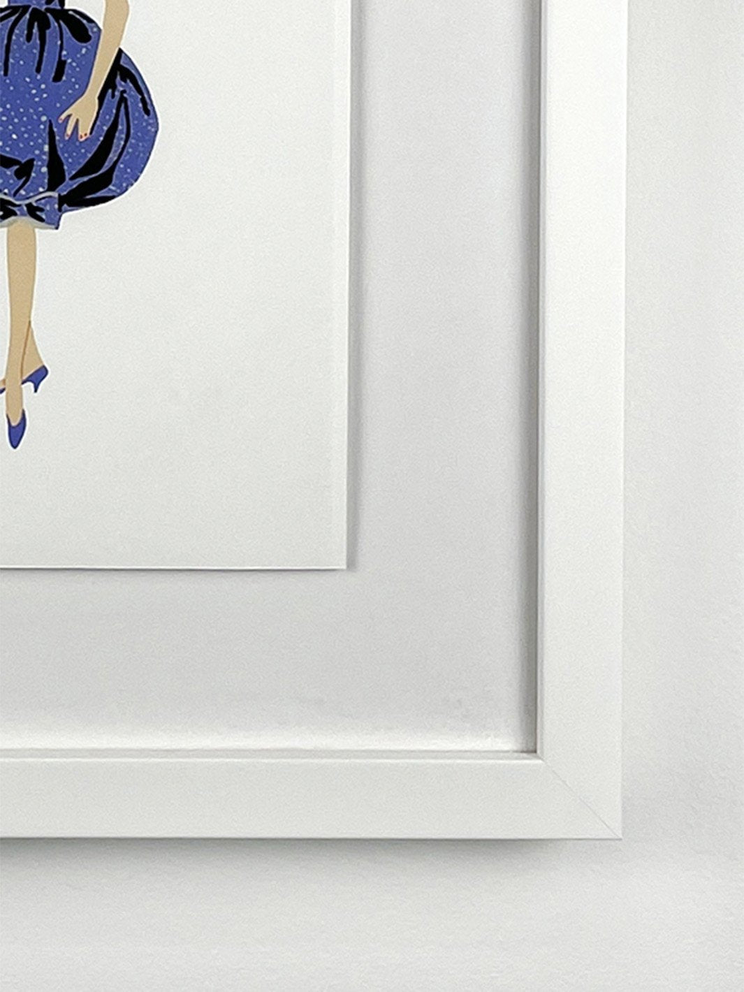 'Barbie™ Vintage Blue Crinoline Dress Framed Art