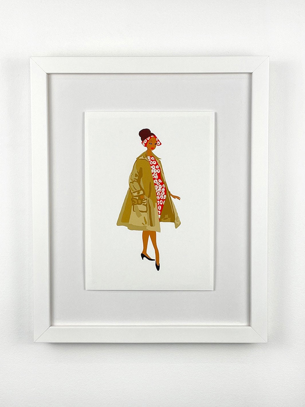 'Barbie™ Vintage Red Dress Framed Art