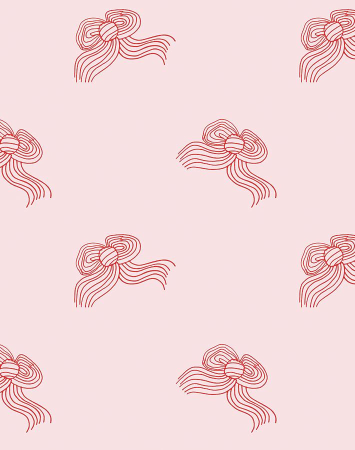 'Bows' Wallpaper by Clare V. - Red Shell